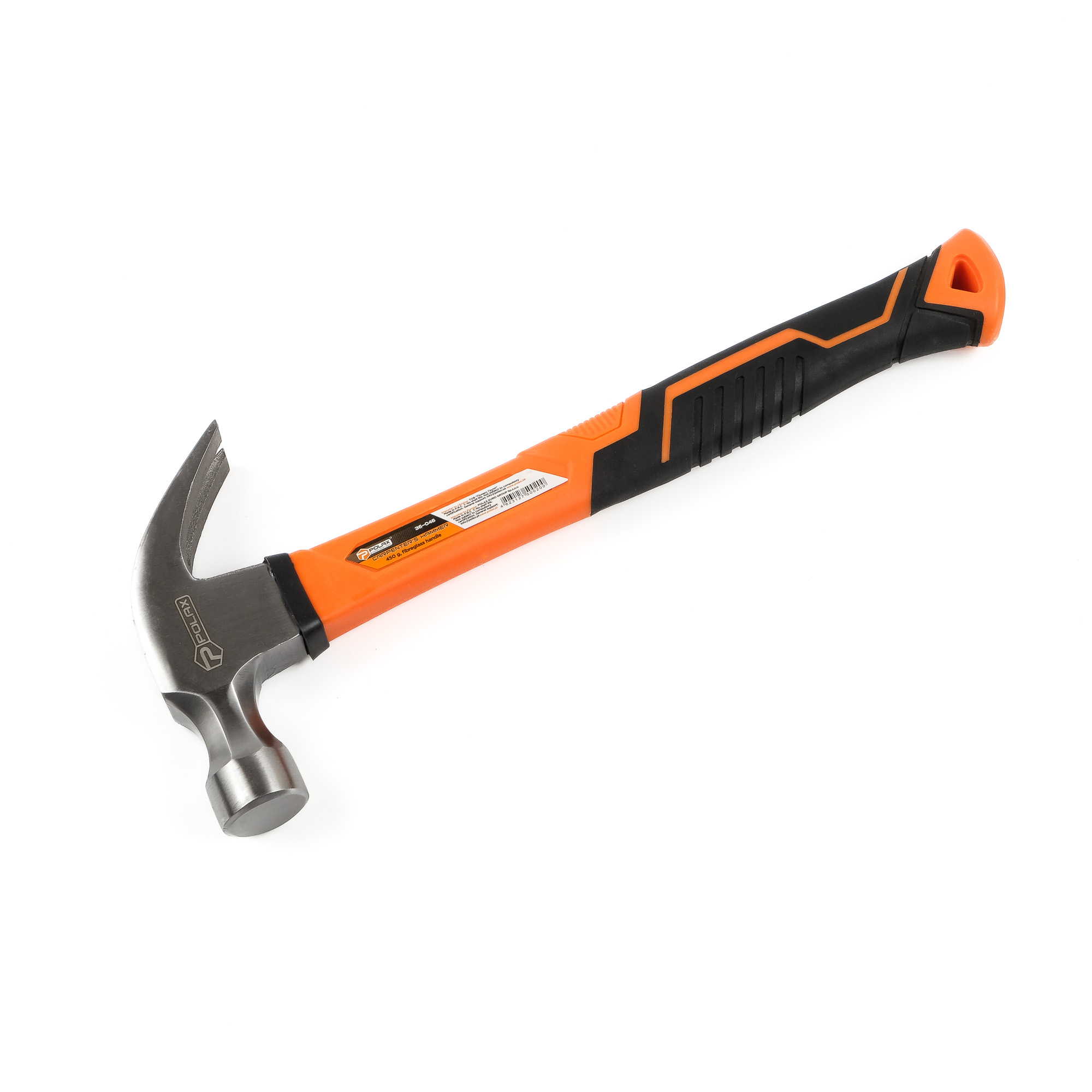 Молоток столярний 450г фібергласова ручка, Polax